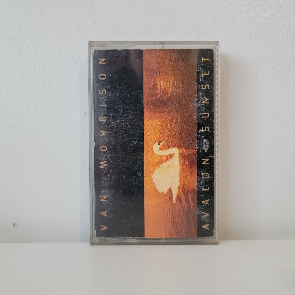 Van Morrison 'Avalon Sunset' vintage cassette tape